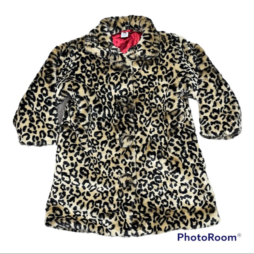 Faux fur girls winter coat size Medium